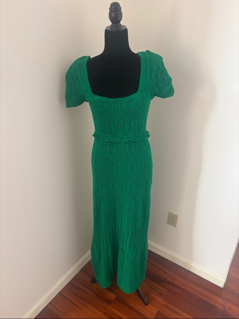 Vici Get me to maui pointelle knit maxi dress